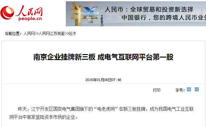 人民网-电老虎网